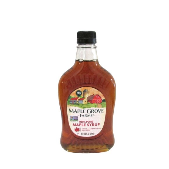 MAPLE GROVE FARMS 100% Pure Maple Syrup 12.5 fl oz Grade A Lot #2 - Picture 2 of 6